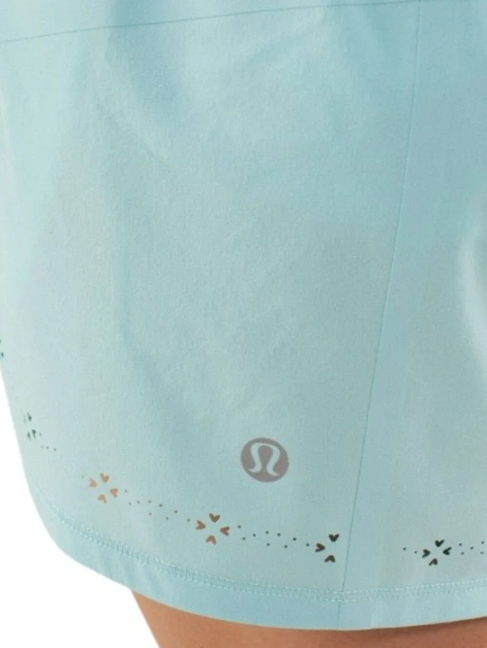 Rare Lululemon Run Breeze By Laser Cut Shorts In Aquamarine